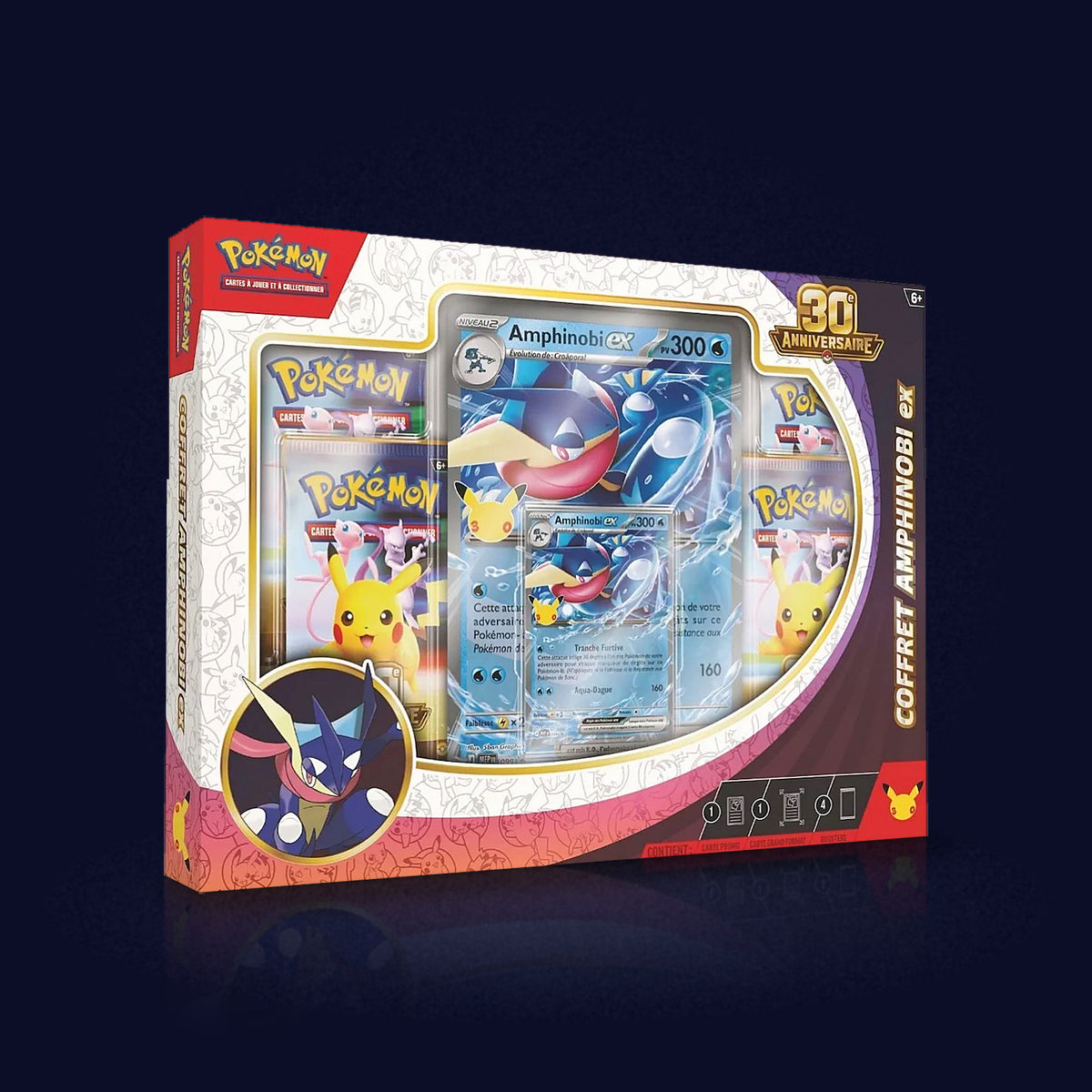 Coffret Pokémon 30e anniversaire Amphinobi-ex - photo du produit