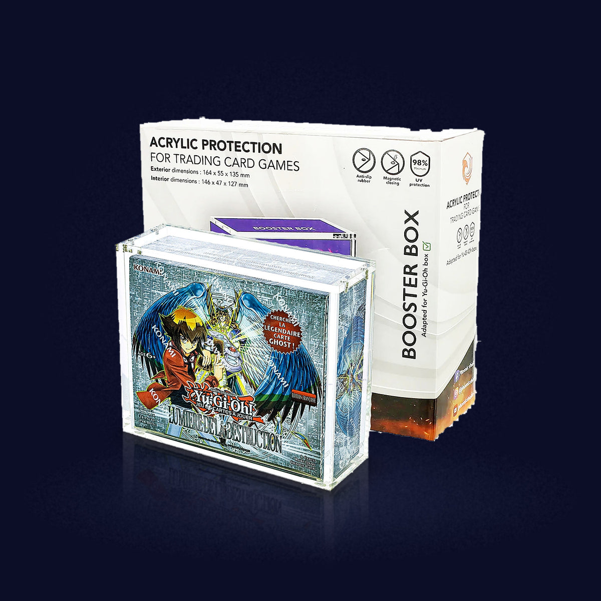 Protection acrylique Phoenix pour display Yu-Gi-Oh! (fermeture magnétique) - photo du produit