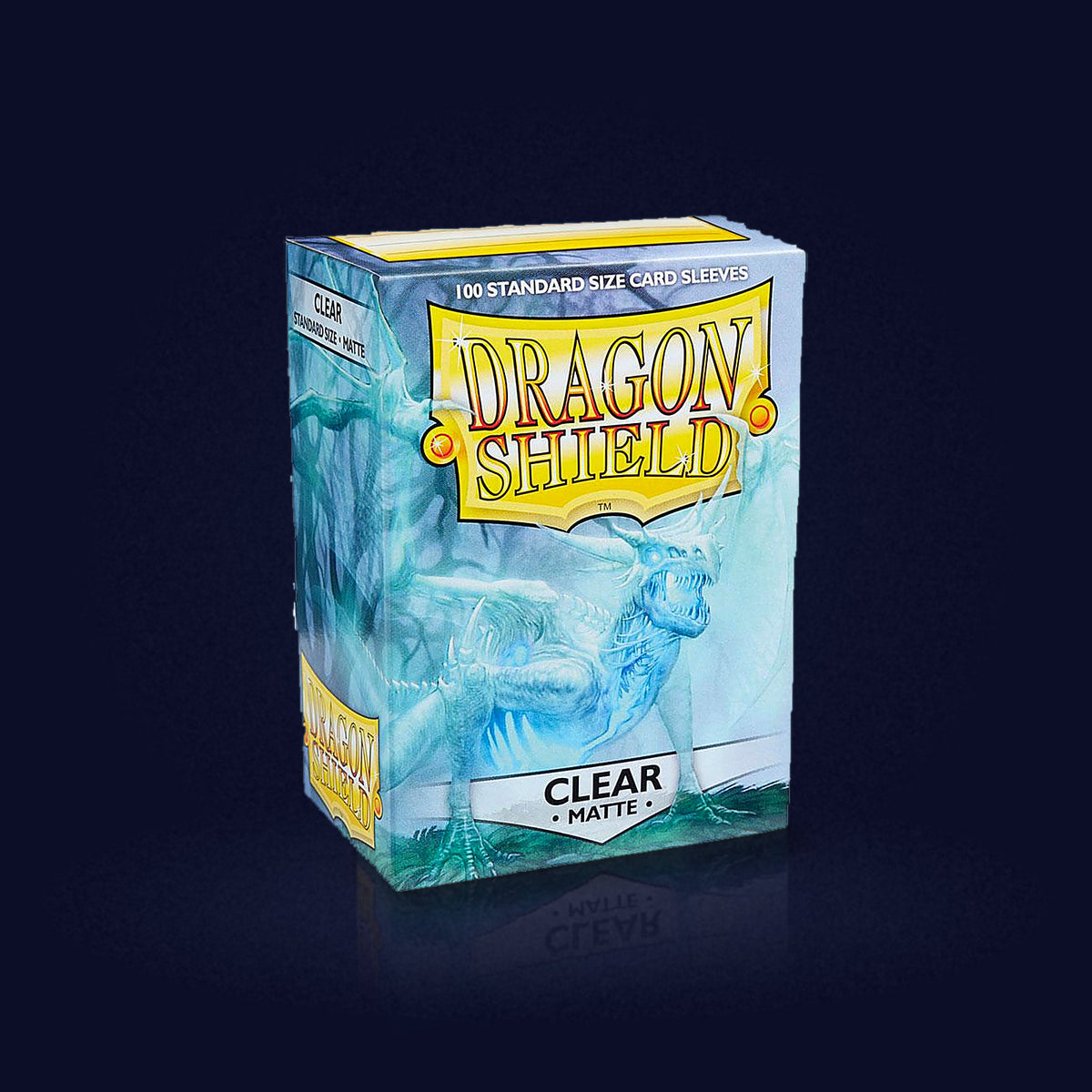 Protège-cartes Dragon Shield Matte Clear x100 (format standard) - photo du produit