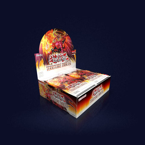 Boîte de 24 boosters Yu-Gi-Oh! Territoire Embrasé - photo officielle du produit